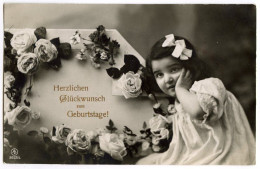 HERZLICHEN GLUCKWUNSCH ZUM GEBURTSTAGE / PRETTY GIRL / KIEL, 1909 / COLORADO, LEADVILLE, W. CHESTNUT ST (RITZER) - Geburtstag