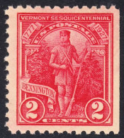 !a! USA Sc# 0643 MNH SINGLE (right Cut) - Vermont Sesquicentennial - Neufs