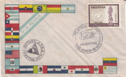 Argentina - 1959 - FDC - X Anniversary Of Declaration Of Mans Rights - Rotary Philately - Airmail - Caja 30 - FDC