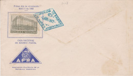 Argentina - 1942 - FDC - National Postal Savings Bank - Argentine Philatelic Association - Caja 30 - FDC