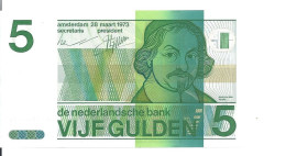 PAYS-BAS 5 GULDEN 1973 UNC P 95 - 5 Florín Holandés (gulden)