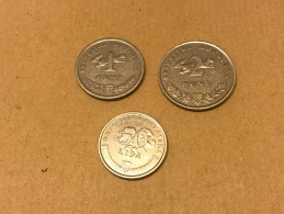 Croatie 3 Pièces De Monnaie 50c, 1 F, 2F - Kroatien