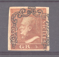 Italie  -  Sicile  :  Yv  21e  (o)   Brun Rouge - Sicile