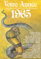 CPM - VOTRE ANNÉE - 1965  -Signe Astral Chinois:  LE SERPENT - Astrology