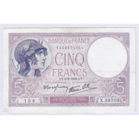 FAY 04/04 - 5 FRANCS VIOLET - 03/08/1939 - TRES TRES BEAU + - PICK 83 - 5 F 1917-1940 ''Violet''