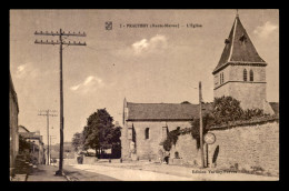 52 - PRAUTHOY - L'EGLISE ET LA RUE - Prauthoy