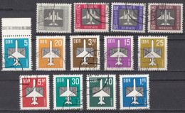 DDR - Posta Aerea - Lotto Di 13 Valori Usati: Yvert 1, 2, 3, 4  E 8/16, Come Da Immagine. - Airmail