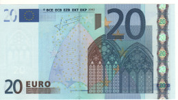 20 EURO  "Germany'   Firma Trichet   R 002 D2   X18  /  FDS - UNC - 20 Euro