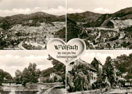 73874984 Wolfach Gesamtansicht Panorama Blick Vom Vorstadtberg Zusammenfluss Von - Wolfach