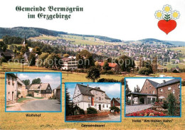 73840777 Bermsgruen Panorama Wolfshof Gemeindeamt Hotel Am Hohen Hahn Bermsgruen - Schwarzenberg (Erzgeb.)