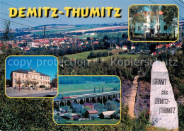 73840766 Demitz-Thumitz Teilansicht Marktplatz Mit Schule Steinmetzschule Viaduk - Demitz-Thumitz