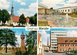 73768557 Heide Holstein Kirche Kfz Meisterschule Wasseturm Rathaus Heide Holstei - Heide