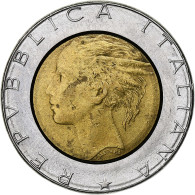 Italie, 500 Lire, 1990, Rome, TB+, Bimétallique, KM:111 - 500 Lire