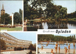 72225541 Opladen Evangelische Kirche Gymnasium Freibad Stadtpark Opladen - Leverkusen