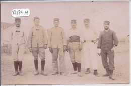 MAROC- GUERCIS- CARTE-PHOTO- MILITAIRES AVANT 1914- DONT M REMI CHAMPOTRAY CUISINIER AVEC LARGE CEINTURE - Other & Unclassified
