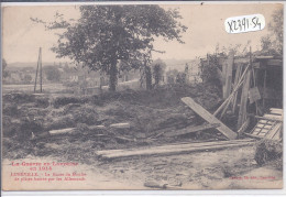 LUNEVILLE- LA ROUTE DU MOULIN DE PLATRE BARREE PAR LES ALLEMANDS- CACHET DE FRANCHISE- FORT DU TILLOT - Luneville