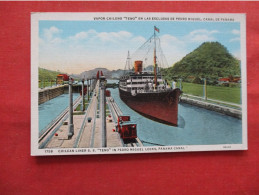 Chilean Liner S.S. Teno In Pedro Miguel Locks    Panama  . Ref 6318 - Panama