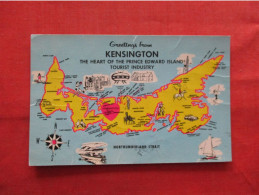 Map Greeting Kensington. Has Crease.  Prince Edward Island >   Ref 6319 - Otros & Sin Clasificación