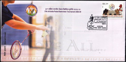 BADMINTON- 37th ALL INDIA POSTAL BADMINTON TOURNAMENT 2023-24- SPECIAL COVER- LIMITED ISSUE-BX4-30 - Badminton