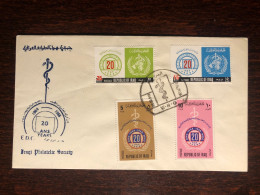 IRAQ FDC COVER 1968 YEAR WHO HEALTH MEDICINE STAMPS - Iraq