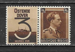 PU97**  Leopold III Col Ouvert - Oostende-Dover - MNH** - LOOK!!!! - Postfris
