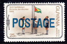 Delcampe - GUYANA - 1982 POSTAGE ON 25c SCOUT STAMP FINE LIGHTLY MOUNTED MINT LMM * SG 892 - Guyane (1966-...)