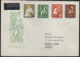 Germany DDR. FDC Sc. 439-442.    Returned Paintings From The Dresden Painting Gallery.  FDC Cancellation On FDC Envelope - 1950-1970