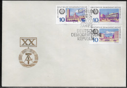 Germany DDR. FDC Sc. 1129, 1131, 1137.    20th Anniversary Of The GDR.  FDC Cancellation On FDC Envelope - 1950-1970
