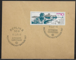 Germany DDR. FDC Sc. 894.    Biathlon World Championships, Altenberg.  FDC Cancellation On Postal Card - 1950-1970