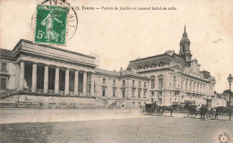 FRANCE - Tours - Palais De Justice Et Nouvel Hôtel De Ville - Carte Postale Ancienne - Tours