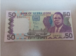 Billete De Sierra Leona De 50 Leones, Año 1988, UNC - Sierra Leona