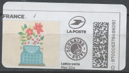 France - Frankreich Timbre Personnalisé Y&T N°MTEL LV20-141 - Michel N°BS(?) (o) - Bouquet De Fleurs Dans Un Vase - Sellos Imprimibles (Montimbrenligne)