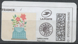 France - Frankreich Timbre Personnalisé Y&T N°MTEL LV20-141 - Michel N°BS(?) (o) - Bouquet De Fleurs Dans Un Vase - Printable Stamps (Montimbrenligne)