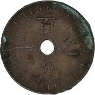 Indochine Française, Cent, 1919, Paris, TB, Bronze, KM:12.1 - Otros & Sin Clasificación