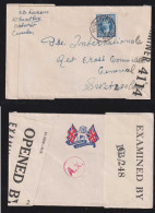 Canada 1942 Triple Censor Cover Wheatley X GENEVA Switzerland Dog Defenders Of Democracy Peopaganda - Cartas & Documentos