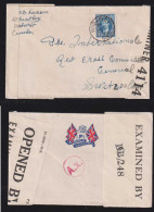 Canada 1942 Triple Censor Cover Wheatley X GENEVA Switzerland Dog Defenders Of Democracy Peopaganda - Storia Postale