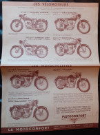 Publicité - Mobylette Moto - MOTOCONFORT - Années 1950 - - Motor Bikes
