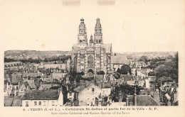 FRANCE - Tours - Cathédrale St Gatien Et Partie Est De La Ville - AP - Carte Postale Ancienne - Tours