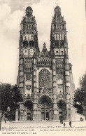 FRANCE - Tours - La Cathédrale (XIIe Et XVIe Siècles) Fut Commencée En 1170 - Carte Postale Ancienne - Tours