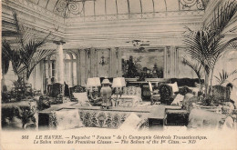 FRANCE - Le Havre - Paquebot France De La Compagnie Générale Transatlantique - Le Salon - Carte Postale Ancienne - Sin Clasificación