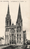 FRANCE - Chartres - Vue Générale De La Façade De La Cathédrale - LL - Carte Postale Ancienne - Chartres