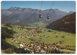 CPSM / CPM 10.5 X 15 Suisse Grisons KLOSTERS DORF 1124m Madrisa Gondelbahn  Télécabine  Téléphérique - Klosters