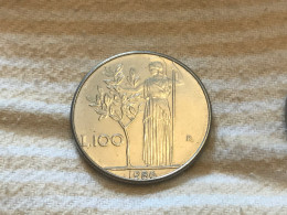Münze Münzen Umlaufmünze Italien 100 Lire 1986 - 100 Lire