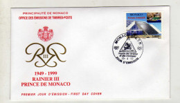 Enveloppe 1er Jour MONACO Oblitération MONACO O.E.T.P. 25/04/1999 - FDC
