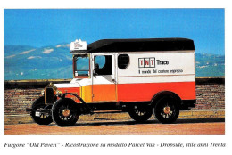 [MD8695] CPM - FURGONE OLD PAVESI - RICOSTRUZIONE SU MODELLO PARCEL VAN - DROPSIDE - TNT - PERFETTA - Non Viaggiata - Vrachtwagens En LGV