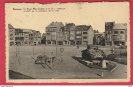 Bastogne - La Place Mac-Auliffe Et Le Char Américain ... Oldtimer ( Voir Verso ) / Destockage - Bastogne