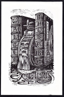 Ex Libris Walter Thönebe - Bücher Mühle Books Mill Exlibris Ex-libris Ex Libris Bookplate - Ex-libris