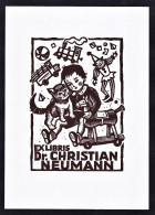 Ex Libris Dr. Christian Neumann - Spielzeug Toys Exlibris Ex-libris Ex Libris Bookplate - Ex-libris