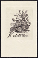 Ex Libris Dorothee Becker - Blumen Blumenstrauß Exlibris Ex-libris Ex Libris Bookplate - Ex-libris