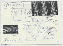 EGYPTE PA 40MX4 LETTRE COVER AVION MAZLUM 21.12.1965 TO USA - Brieven En Documenten